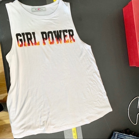 Kali Reve New Girl Power Fire Sleeveless T-Shirt - Picture 9 of 10